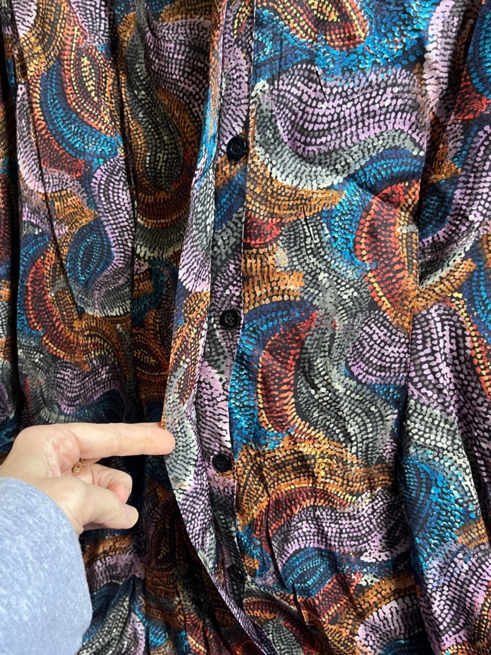 NWT Anthropologie /Self Contrast Saige L/S Mini Dress L - Picture 5 of 6